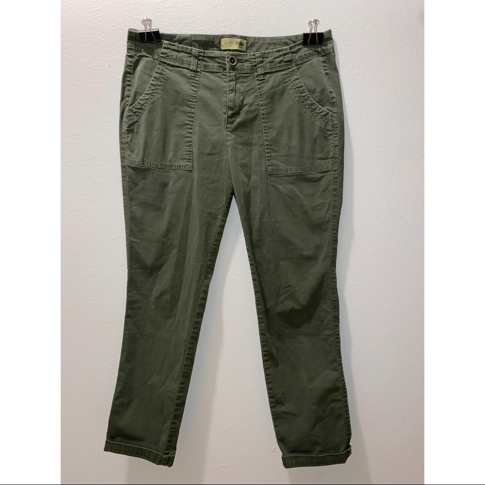 Old Navy Olive Green Jeans Straight Leg Size 8
